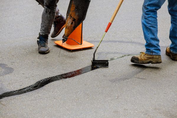 Parking Lot Crack Sealing in Redmond
